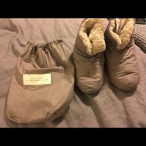 Restoration Hardware Duvet Slippers